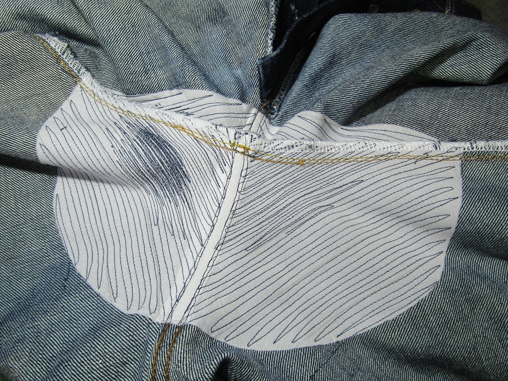 デニムリペア　股
