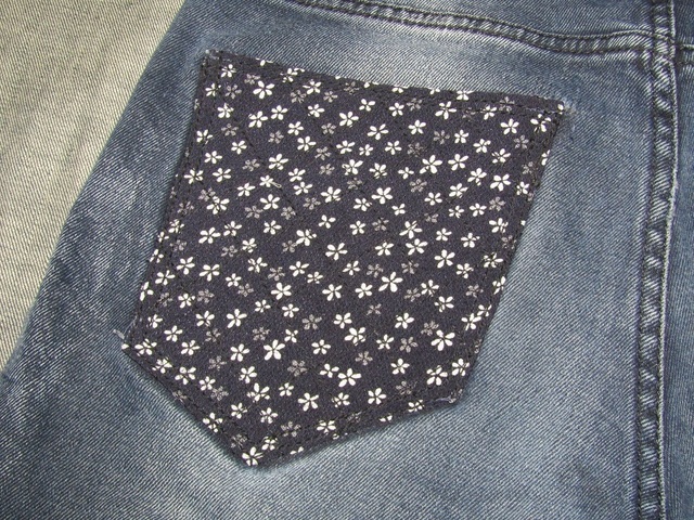 デニム　ロールアップカスタム