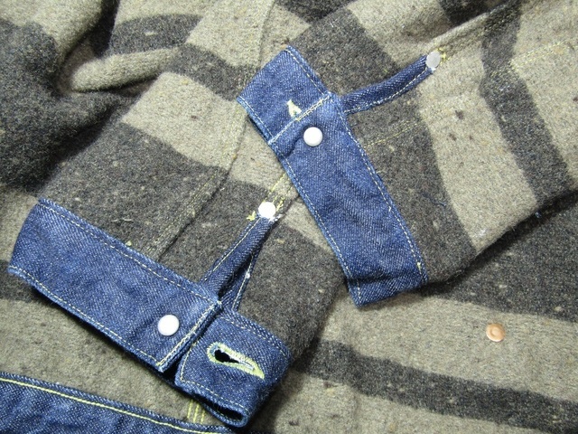 Ｇジャン：袖丈詰め＆リペア