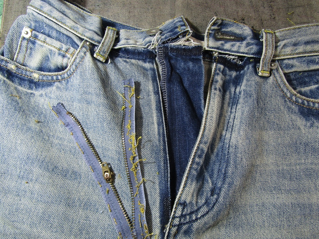 デニム　ファスナー交換