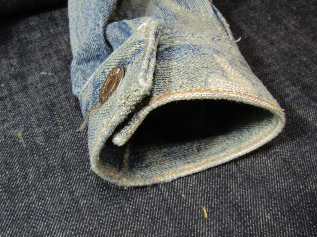 Ｇジャン　カフスの解体リペア＆全面補強