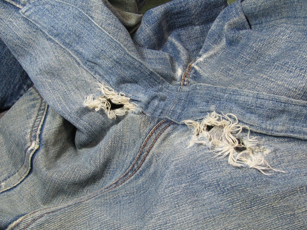 デニム　ビンテージ　修理　直し　リペア