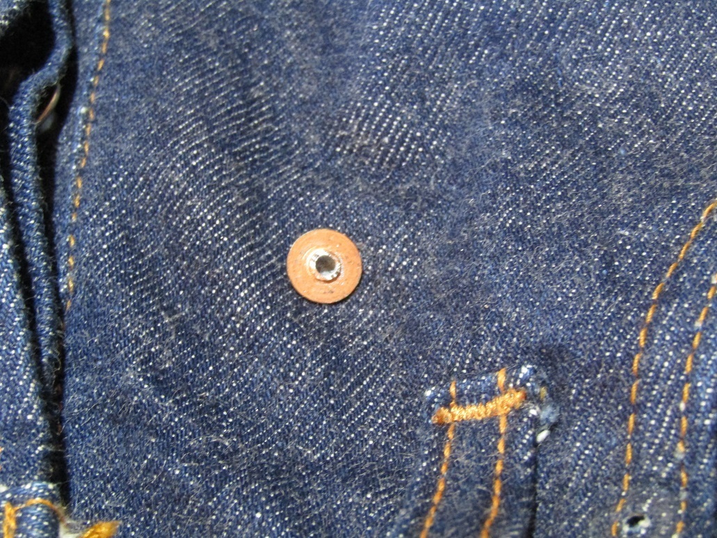 デニム　リベット　修理　再利用