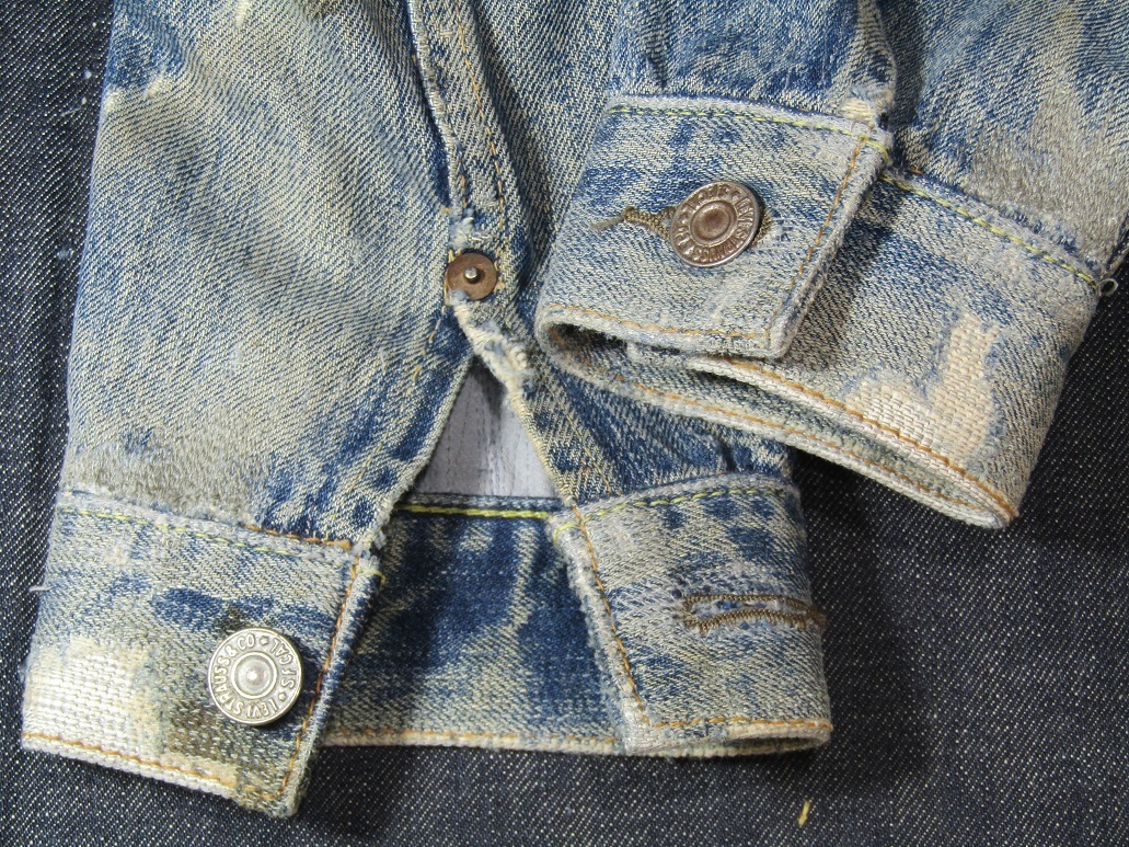 Ｇジャン　カフスの解体リペア＆全面補強