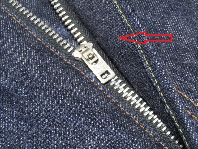 ボタンフライをファスナーに変更